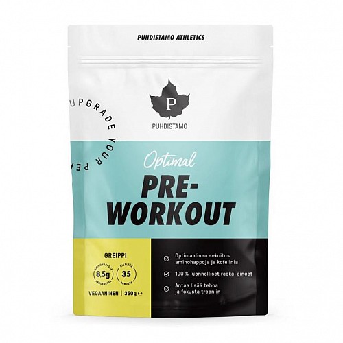 PUHDISTAMO PRE-WORKOUT + CAFFEINE 350 G GREP