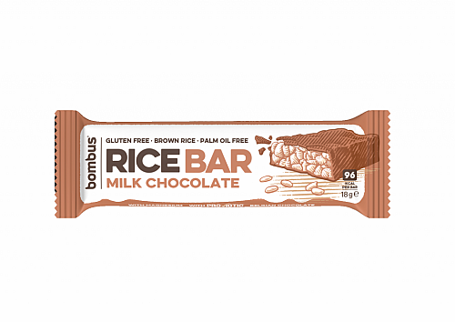 BOMBUS RICE BAR MILK CHOCOLATE 18 G