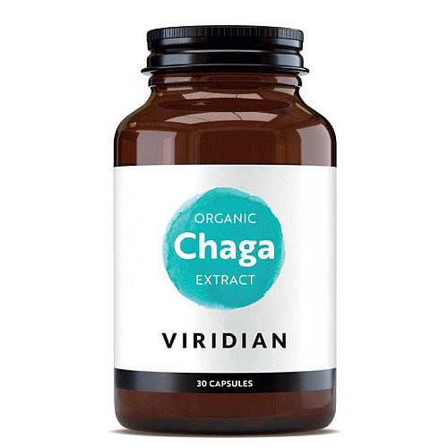 Viridian Chaga Extract 30 kapslí Organic