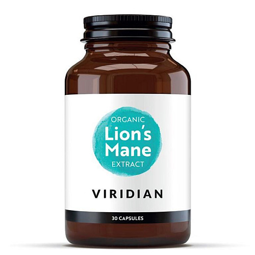 Viridian Lions Mane Extract 30 kapslí Organic