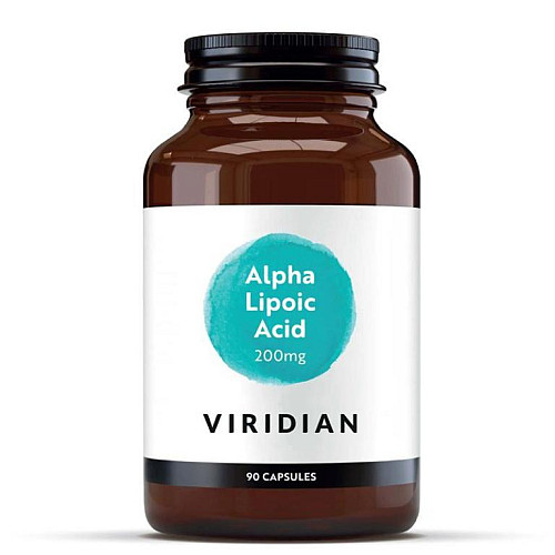 Viridian Alpha Lipoic Acid 200 mg 90 kapslí (Kyselina alfa lipoová - ALA)