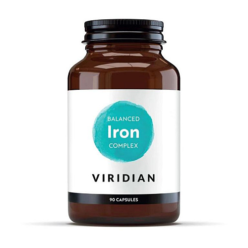 Viridian Balanced Iron Complex 90 kapslí (komplex železa s vitamíny)