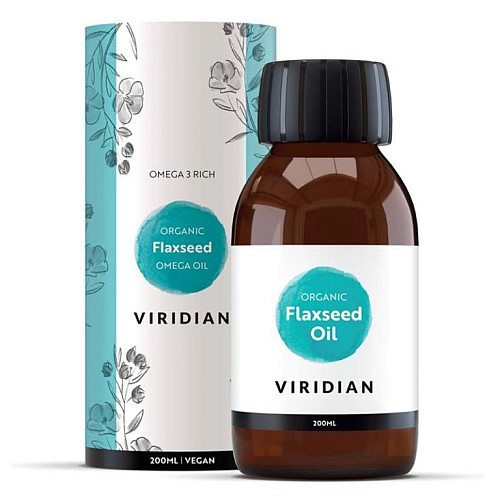 Viridian Golden flax seed oil 200 ml Organic (Lněný olej)