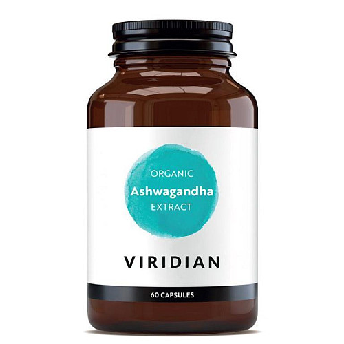 Viridian Organic Ashwagandha Extract 60 kapslí (Indický ženšen)