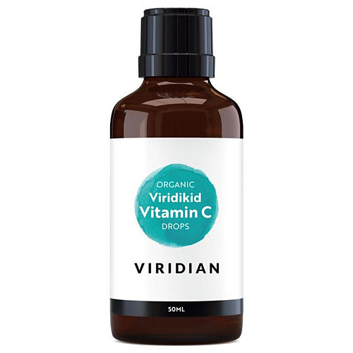 Viridian ViridiKid vitamin C drops 50 ml organic (Vitamín C pro děti)