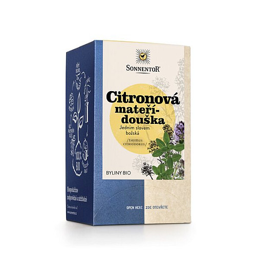 SONNENTOR Citronová mateřídouška BIO 18 g