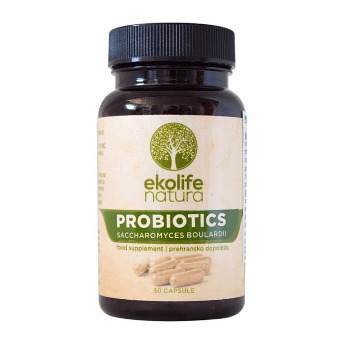 EKOLIFE NATURA Ekolife Natura Probiotics Saccharomyces Boulardi 30 kapslí (Probiotika Saccharomyces Boulardii)