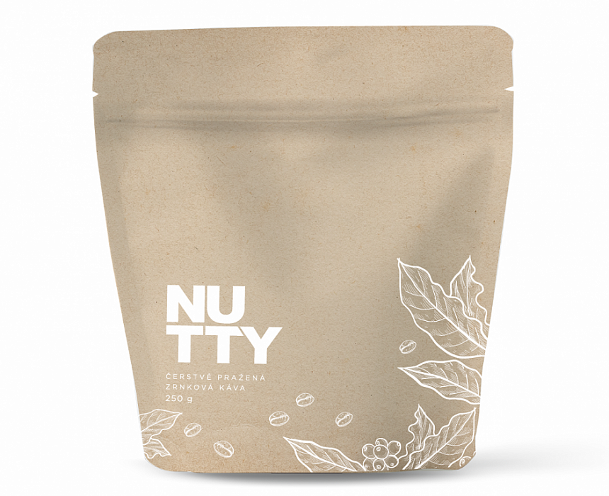 NUTTY NUTTY Čerstvě pražená zrnková káva 250 g