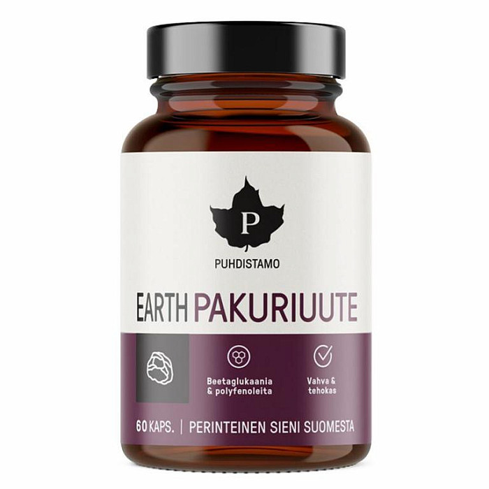 Puhdistamo PUHDISTAMO EARTH CHAGA BIO 60 KAPSLÍ (PAKURIUUTE)