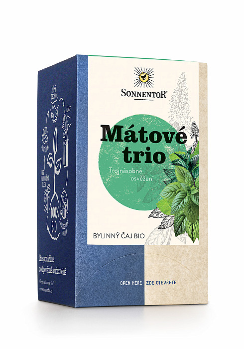 Sonnentor SONNENTOR ČAJ MÁTOVÉ TRIO BIO 21,6 G