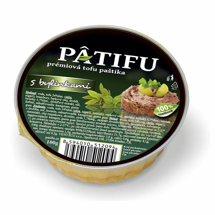 VETO ECO PATIFU PAŠTIKA S BYLINKAMI 100 G