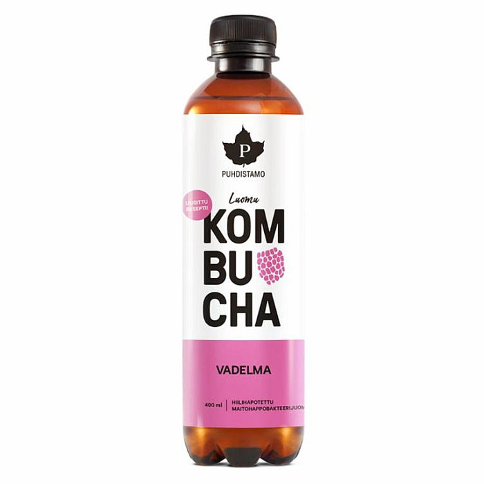 Puhdistamo KOMBUCHA BIO 370 ML MALINA PUHDISTAMO