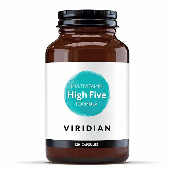 VIRIDIAN NUTRITION Viridian High Five Multivitamin &amp; Mineral Formula 120 kapslí