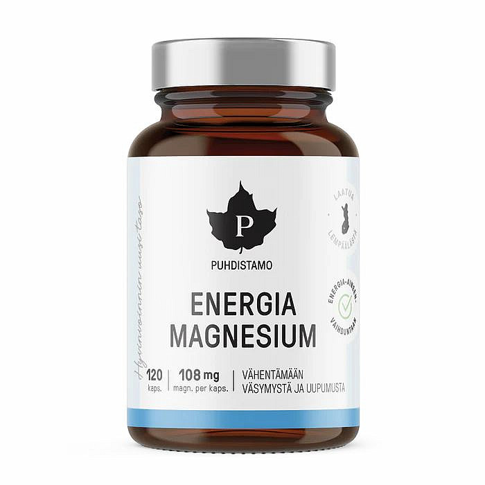 Puhdistamo Puhdistamo Energia Magnesium 120 kapsl