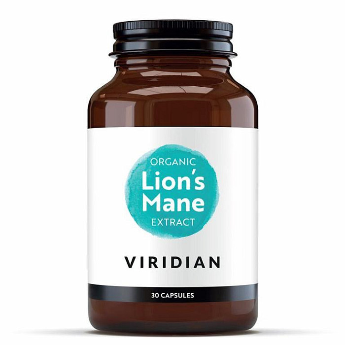 VIRIDIAN NUTRITION Viridian Lions Mane Extract 30 kapslí Organic