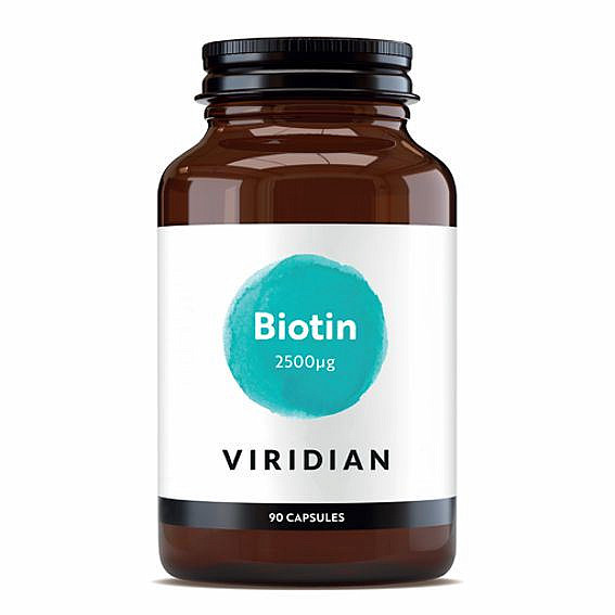 VIRIDIAN NUTRITION Viridian Biotin 2500 µg 90 kapslí