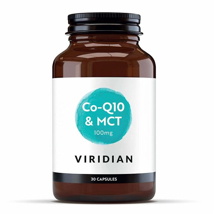 VIRIDIAN NUTRITION Viridian Co-enzym Q10 with MCT 100mg 30 kapslí (Koenzym Q10)