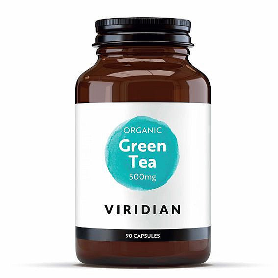 VIRIDIAN NUTRITION Viridian Green Tea 90 kapslí Organic (Extrakt ze zeleného čaje)