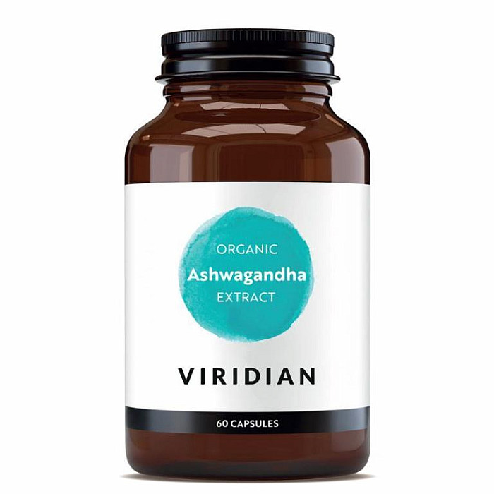 VIRIDIAN NUTRITION Viridian Organic Ashwagandha Extract 60 kapslí (Indický ženšen)