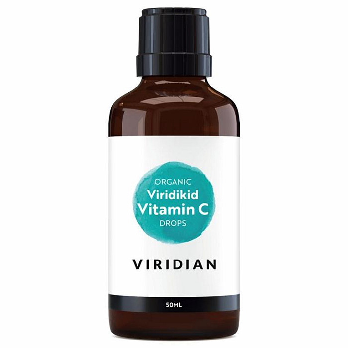 VIRIDIAN NUTRITION Viridian ViridiKid vitamin C drops 50 ml organic (Vitamín C pro děti)