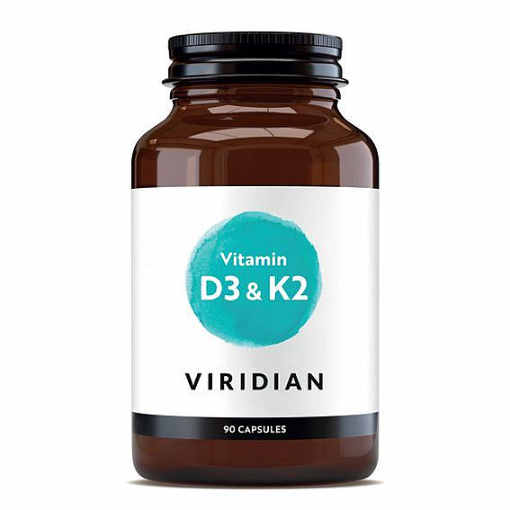 VIRIDIAN NUTRITION Viridian Vitamin D3 &amp; K2 90 kapslí