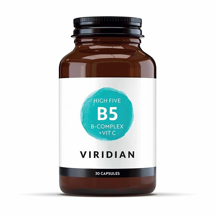 VIRIDIAN NUTRITION Viridian High Five B5 Complex with Magnesium Ascorbate 30 kapslí