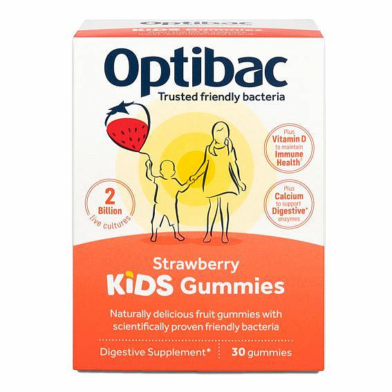 Optibac Optibac KIDS Gummies 30 gummies 75 g (Želé s probiotiky pro děti)