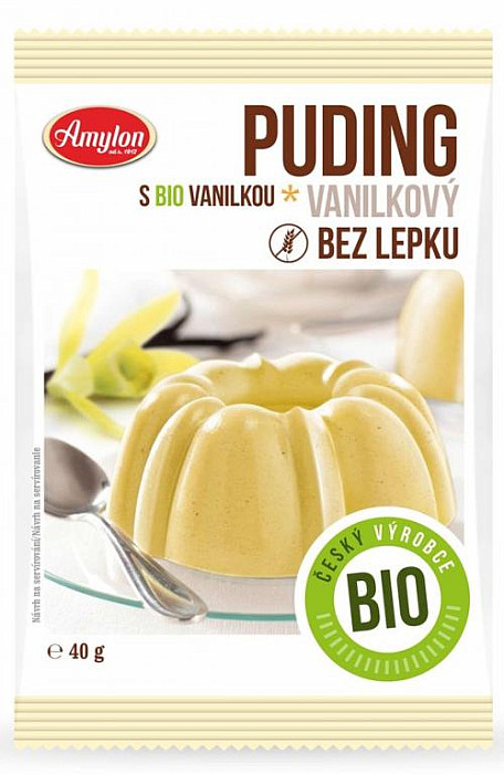 AMYLON Amylon Puding vanilkový bezlepkový BIO 40 g