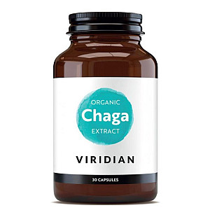 Viridian Chaga Extract 30 kapslí Organic