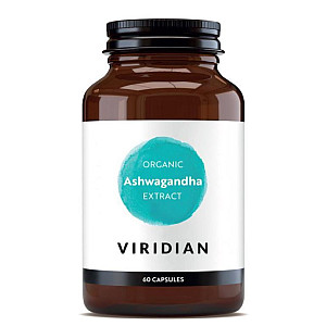 Viridian Organic Ashwagandha Extract 60 kapslí (Indický ženšen)