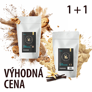 BALÍČEK VEGAN SUPERPROTEINŮ 2x 1000 g (cookies & cream + vanilka)